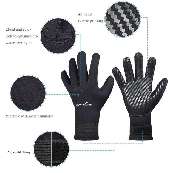 🧑🦰🤿🧑🦰Free with Zcco Wet Suit Thermal Gloves, size M, Black - Picture 6 of 8